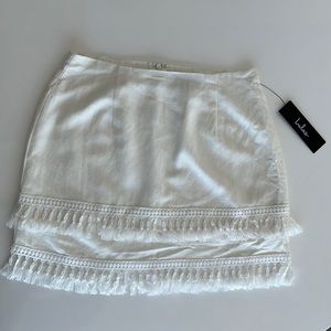 NWT Lulus white skirt
